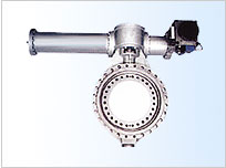 (Spring-type emergency cut-off) quick-closing butterfly valve