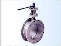 Handle operated ventilation butterfly valve