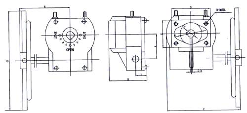Zigong type worm gear box structure diagram